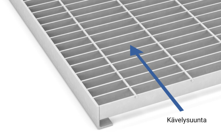 Jalkasäleikkö L-kulmilla ja valukehyksillä