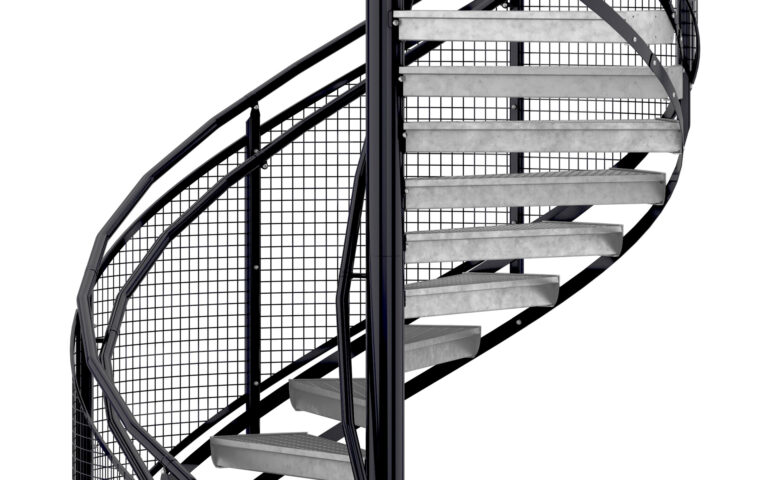 Kierreporras, teräsverkkokaide