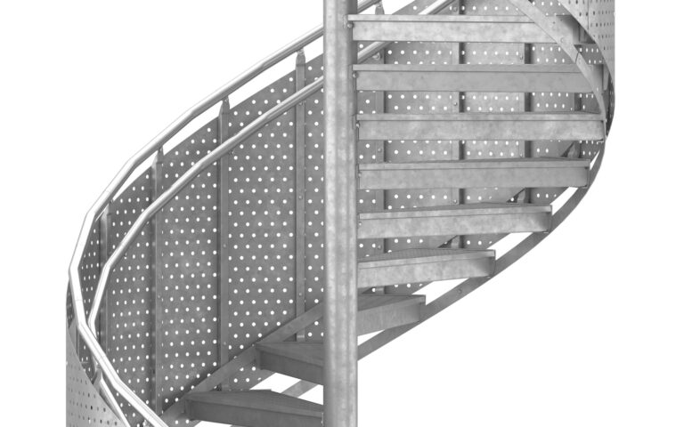 Kierreporras, teräslevykaide