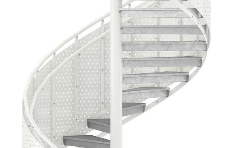 Kierreporras, teräslevykaide